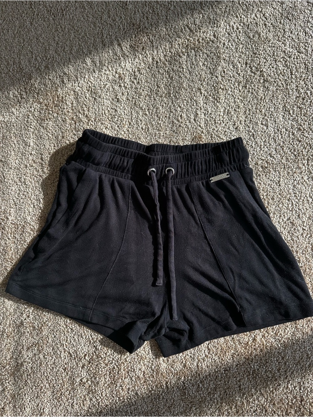 Bombshell Sportswear Black Athletic Drawstring Shorts